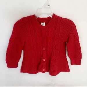 Baby Gap Red Sweater Size 12-18 Month
